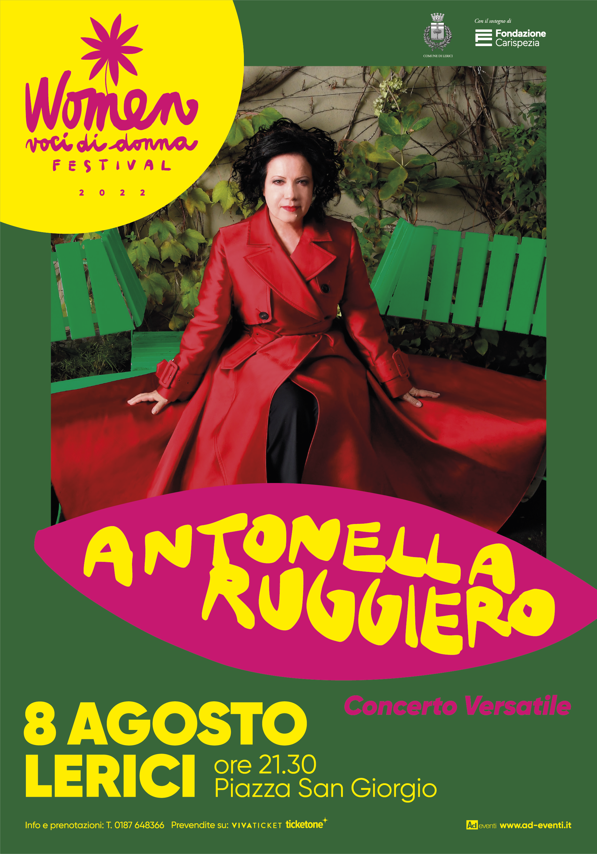 Antonella Ruggiero in Concerto Versatile – P.zza San Giorgio, Lerici